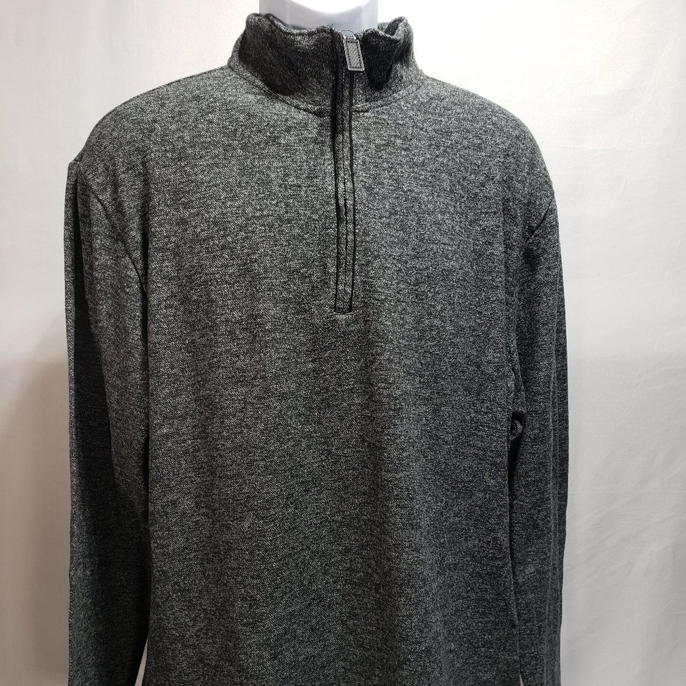 Member's Mark Men's Classic Fit Soft Stretch Quarter Zip Pullover Gray